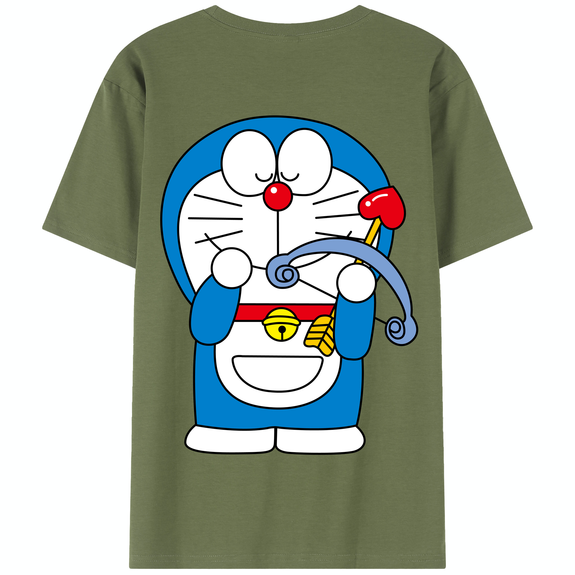 （画像用） ドラえもん Doraemon 綿100％半袖Tシャツ（背面プリント）